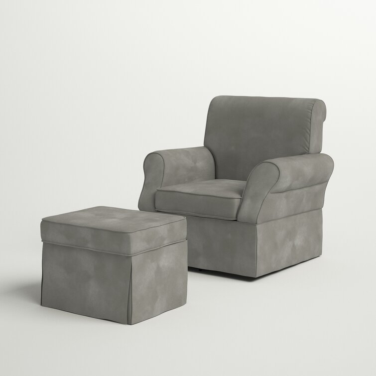 Kelcie swivel outlet glider & ottoman